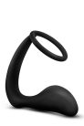 ANAL ADVENTURES COCK RING PLUG BLACK