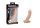 Charmly Cyberskin Extension Sleeve Dual Powerful Vibrators Flesh_B0O50_1