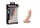 Charmly Cyberskin Extension Sleeve Dual Powerful Vibrators Flesh