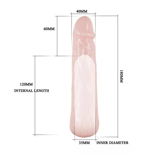 Realistic Penis Sleeve Flesh 3