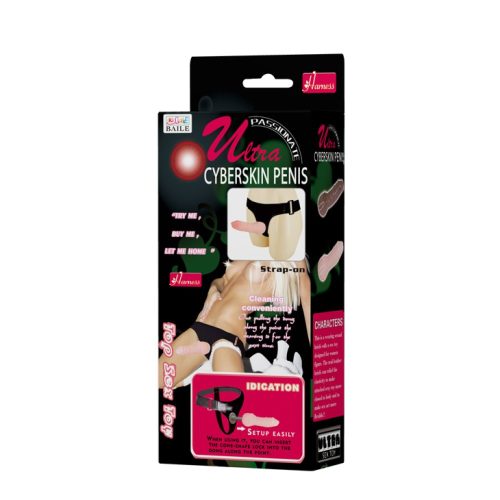 Ultra Cyberskin Strap-on Penis Flesh