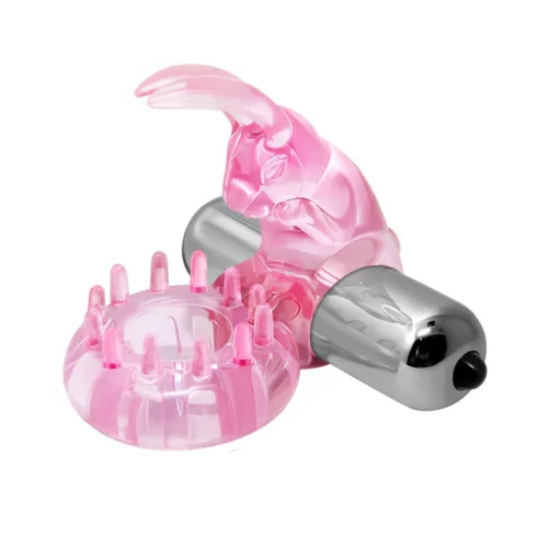 Cock Ring With Bullet Vibrator Pink 1