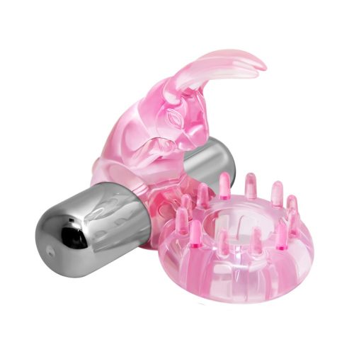 Cock Ring With Bullet Vibrator Pink 1