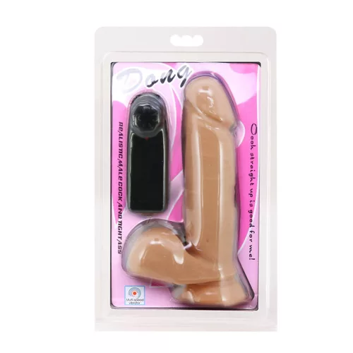 Baile Vibrating Dildo With Remote Control Flesh