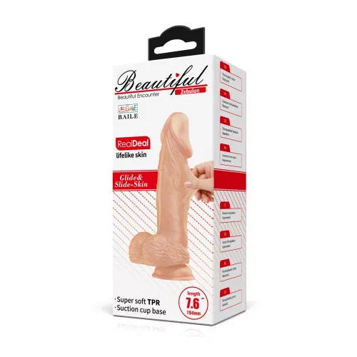 Beautiful Zebulon 7,6 " Dildo Flesh