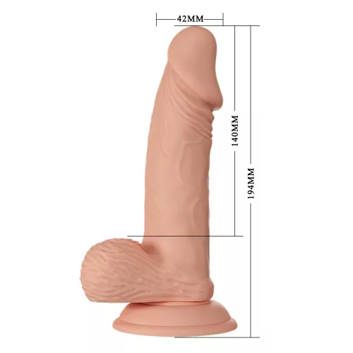 Beautiful Zebulon 7,6 " Dildo Flesh