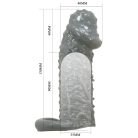 Pretty Love Realistic Penis Sleeve Black II