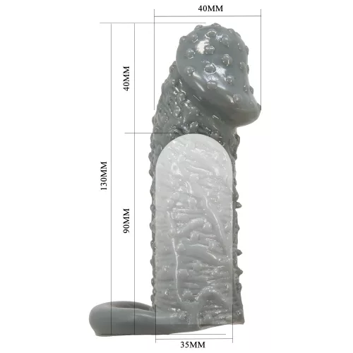 Pretty Love Realistic Penis Sleeve Black II