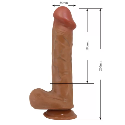 Beautiful Bergrisi 10,2" Dildo Brown