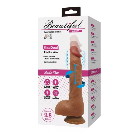 Beautiful Wilks 9,8" Vibrating Dildo
