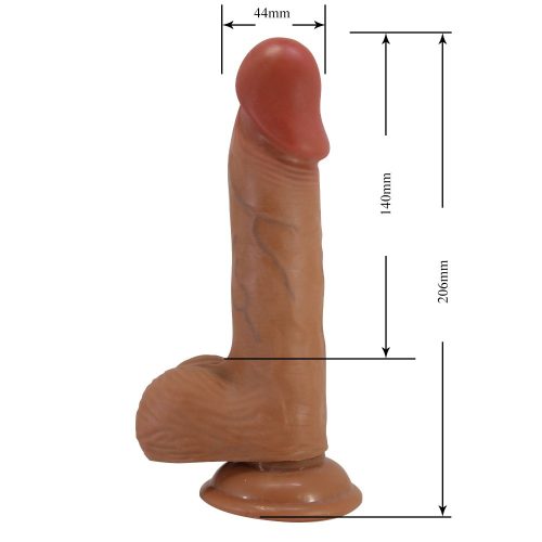 Beautiful Catoblepas 8,1 " Dildo Brown
