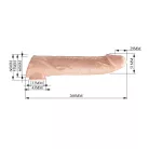 Pretty Love Extension Penis Sleeve 10,2" Flesh