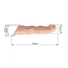 Pretty Love Extension Penis Sleeve 11" Flesh