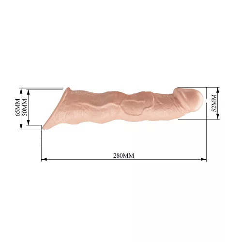 Pretty Love Extension Penis Sleeve 11" Flesh
