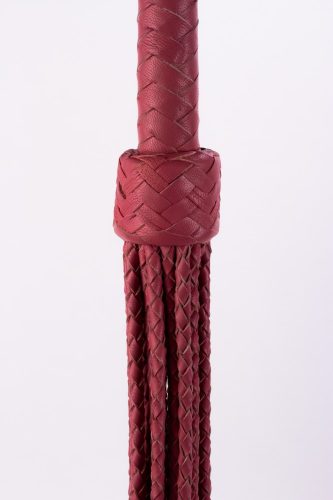 Kid Handle Kid Leather Braided Tails Pink_B15O25_3