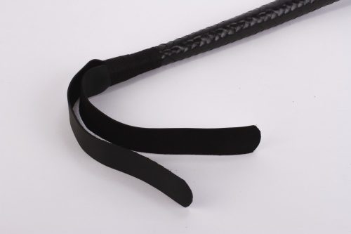 28" Kid Leather 9 Tails Flogger Black_B15O25_3