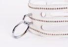 Designer Traingo Collar Made in Calf Softy Leather White