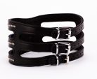 Designer Traingo Collar Made in Calf Softy Leather Black