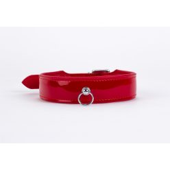 Patent Leather with Lamb Leather Backing Red