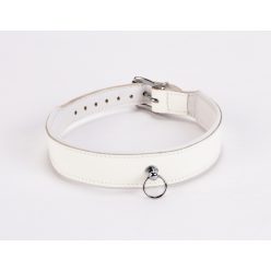 Patent Leather with Lamb Leather Backing White