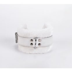 Handcuff Design Made in Calf Softy Leather White