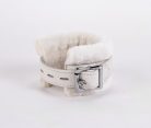 Handcuff Design Made in Calf Softy Leather White