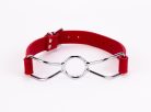 Calf Softy Leather Top and Lamb Leather Padding with Stainless Steel Mouth Piece Red