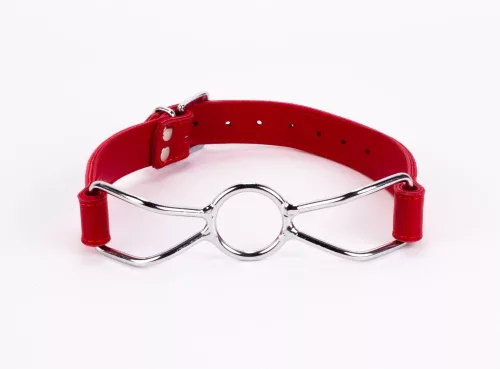 Calf Softy Leather Top and Lamb Leather Padding with Stainless Steel Mouth Piece Red