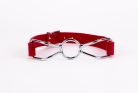 Calf Softy Leather Top and Lamb Leather Padding with Stainless Steel Mouth Piece Red