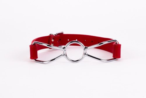 Calf Softy Leather Top and Lamb Leather Padding with Stainless Steel Mouth Piece Red