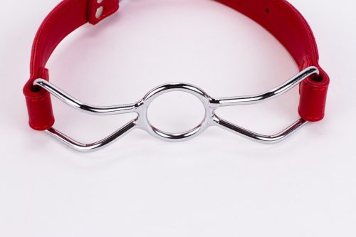 Calf Softy Leather Top and Lamb Leather Padding with Stainless Steel Mouth Piece Red