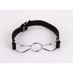   Calf Softy Leather Top and Lamb Leather Padding with Stainless Steel Mouth Piece Black