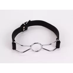   Calf Softy Leather Top and Lamb Leather Padding with Stainless Steel Mouth Piece Black
