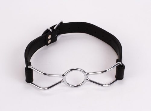 Calf Softy Leather Top and Lamb Leather Padding with Stainless Steel Mouth Piece Black