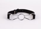 Calf Softy Leather Top and Lamb Leather Padding with Stainless Steel Mouth Piece Black