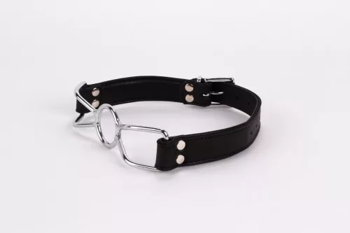Calf Softy Leather Top and Lamb Leather Padding with Stainless Steel Mouth Piece Black