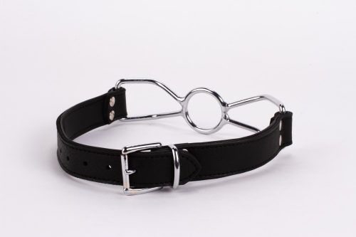 Calf Softy Leather Top and Lamb Leather Padding with Stainless Steel Mouth Piece Black