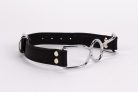 Calf Softy Leather Top and Lamb Leather Padding with Stainless Steel Mouth Piece Black