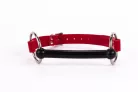Calf Softy Leather Top and Lamb Leather padding with Silicone Mouth Piece Red