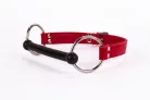 Calf Softy Leather Top and Lamb Leather padding with Silicone Mouth Piece Red