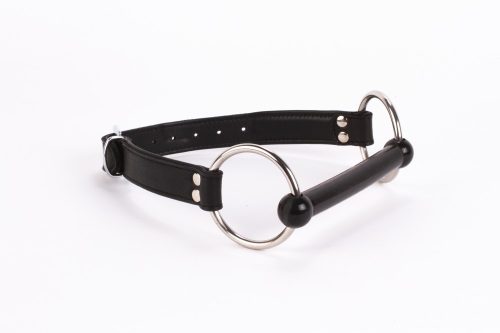 Calf Softy Leather Top and Lamb Leather padding with Silicone Mouth Piece Black