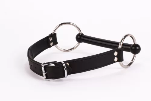 Calf Softy Leather Top and Lamb Leather padding with Silicone Mouth Piece Black