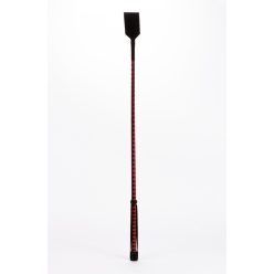 Leather Stick with Neon Strip and Nubuck Leather Top Red