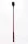 Leather Stick with Neon Strip and Nubuck Leather Top Red