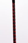 Leather Stick with Neon Strip and Nubuck Leather Top Red