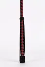Leather Stick with Neon Strip and Nubuck Leather Top Red
