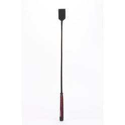   Nylon Stick with Neon Strip and Goat Kid Leather Handle Nubuck Leather Black