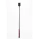 Nylon Stick with Neon Strip and Goat Kid Leather Handle Nubuck Leather Black