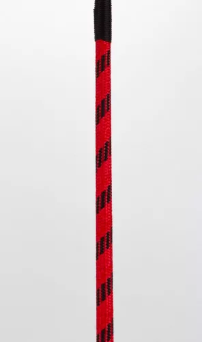 Nylon Stick with Neon Strip and Goat Kid Leather Handle Nubuck Leather Top Red
