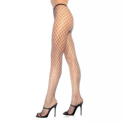 729005 SPANDEX DIAMOND PANTY HOSE O/S BLK